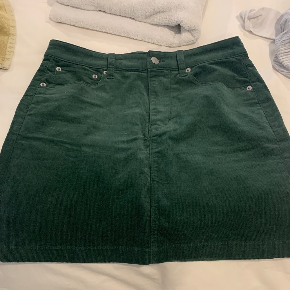 J. Crew Forest Green Mini Skirt